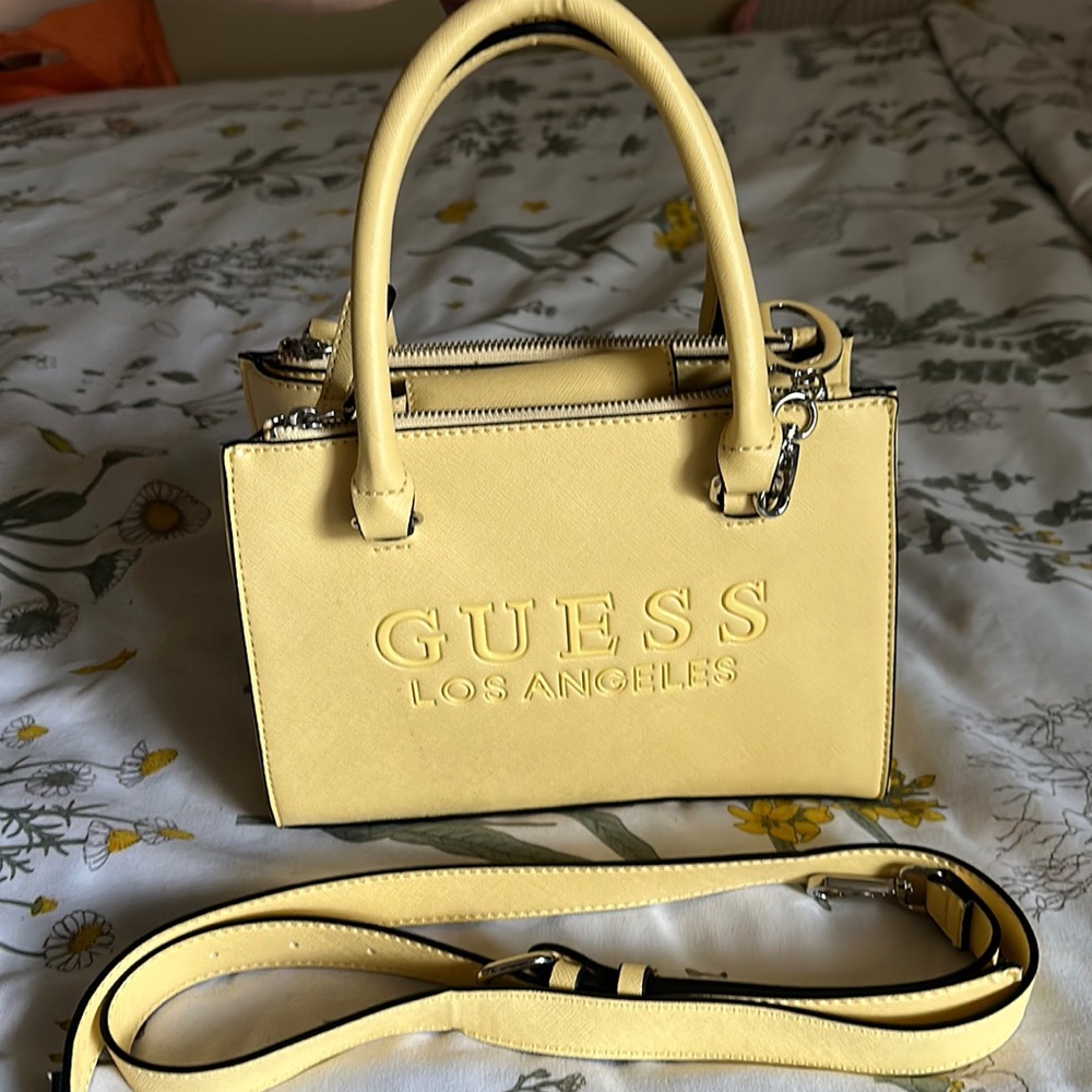 Guess hand bag with crossbody attachment strap